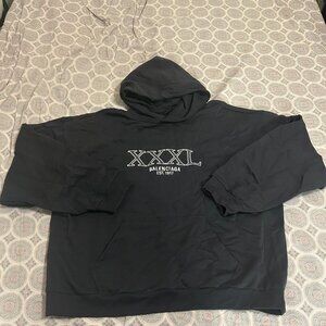 Balenciaga XXXL large-fit cotton hoodie size